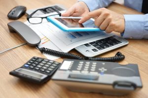 Office Employee Performing Conversion Rate Analysis