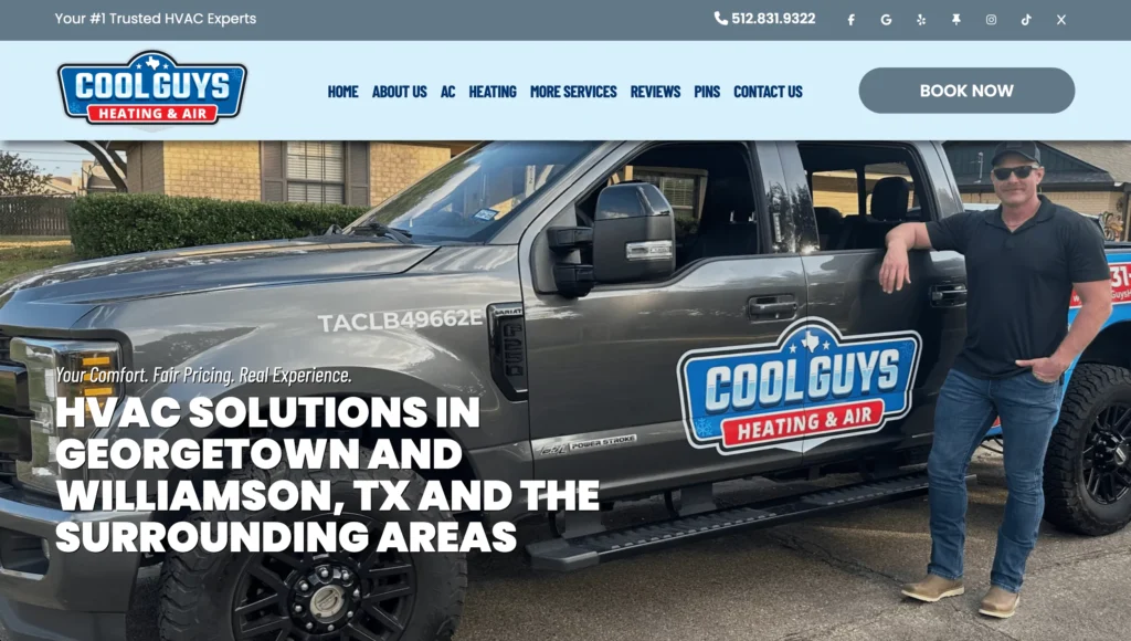 Cool Guys HVAC Website