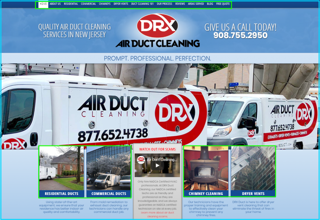 On-Oage SEO on DRX HVAC