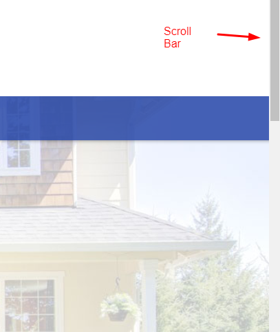 Example of Scroll Bar Navigation