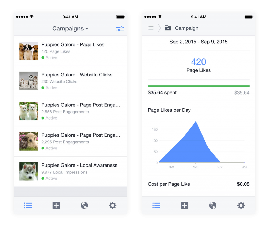 Facebook Ads Manager App