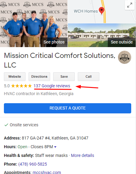 Google Reviews Count