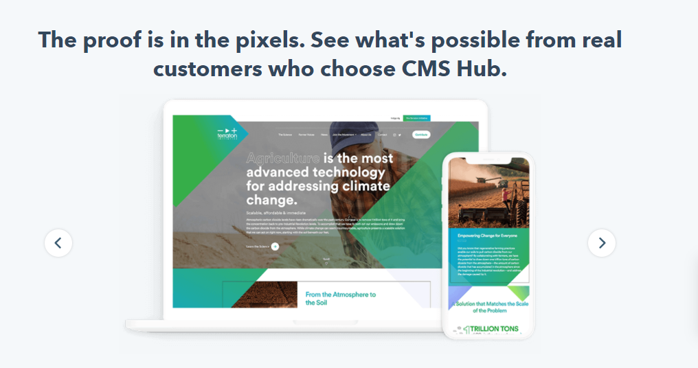 Hubspot CMS Screenshot