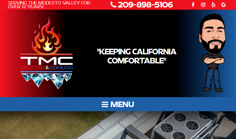 Nice Visuals for a HVAC Site's Website Design