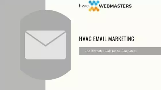 Blog Cover for HVAC Email Marketing Showing Title and Email Icon