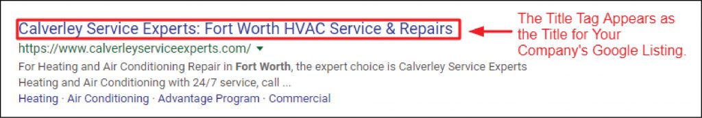 HVAC Title Tag