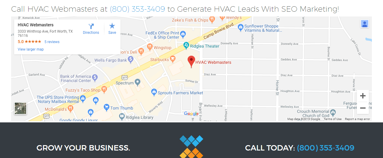 HVAC Webmasters Contact Information