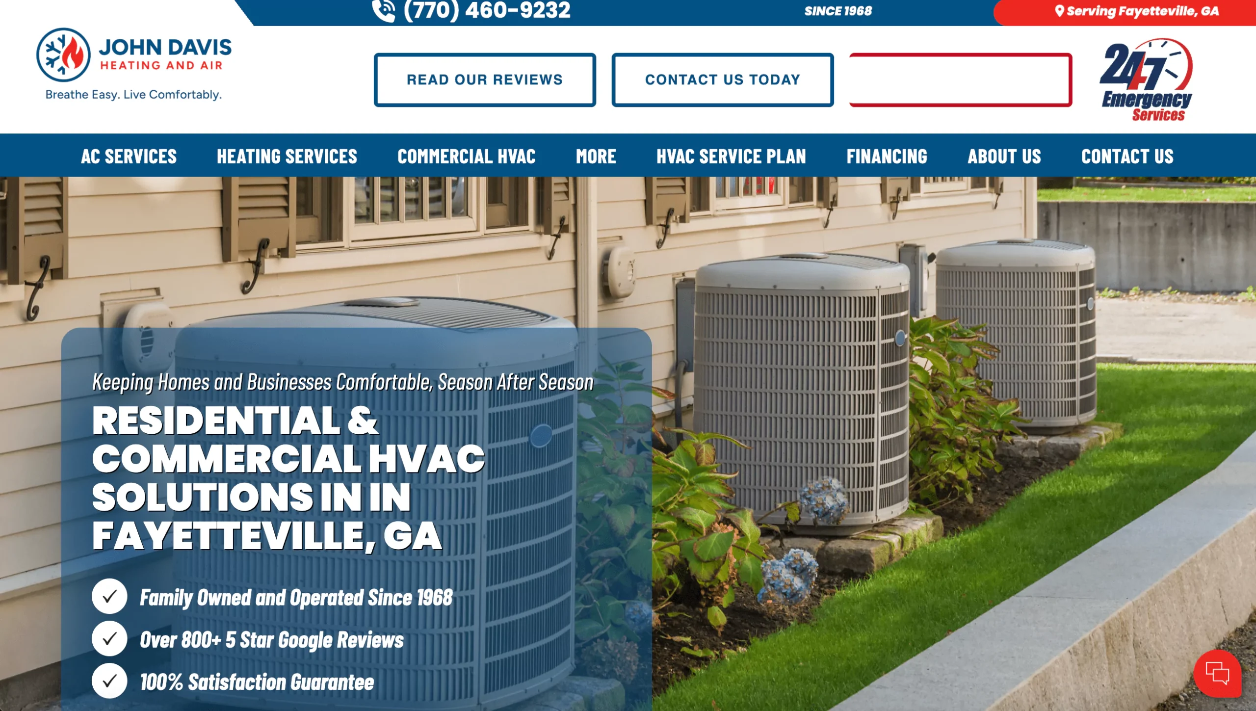 John Davis HVAC Website