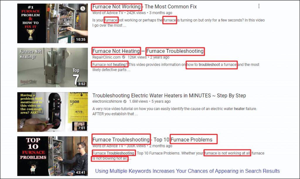 Using Keywords Throughout You Tube Metadata