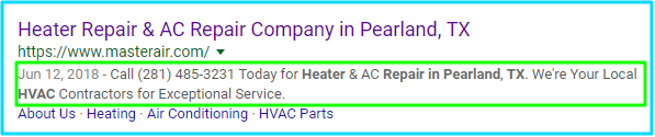 HVAC Meta Description
