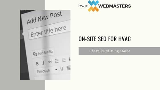 Guide Cover for On-Site SEO for HVAC