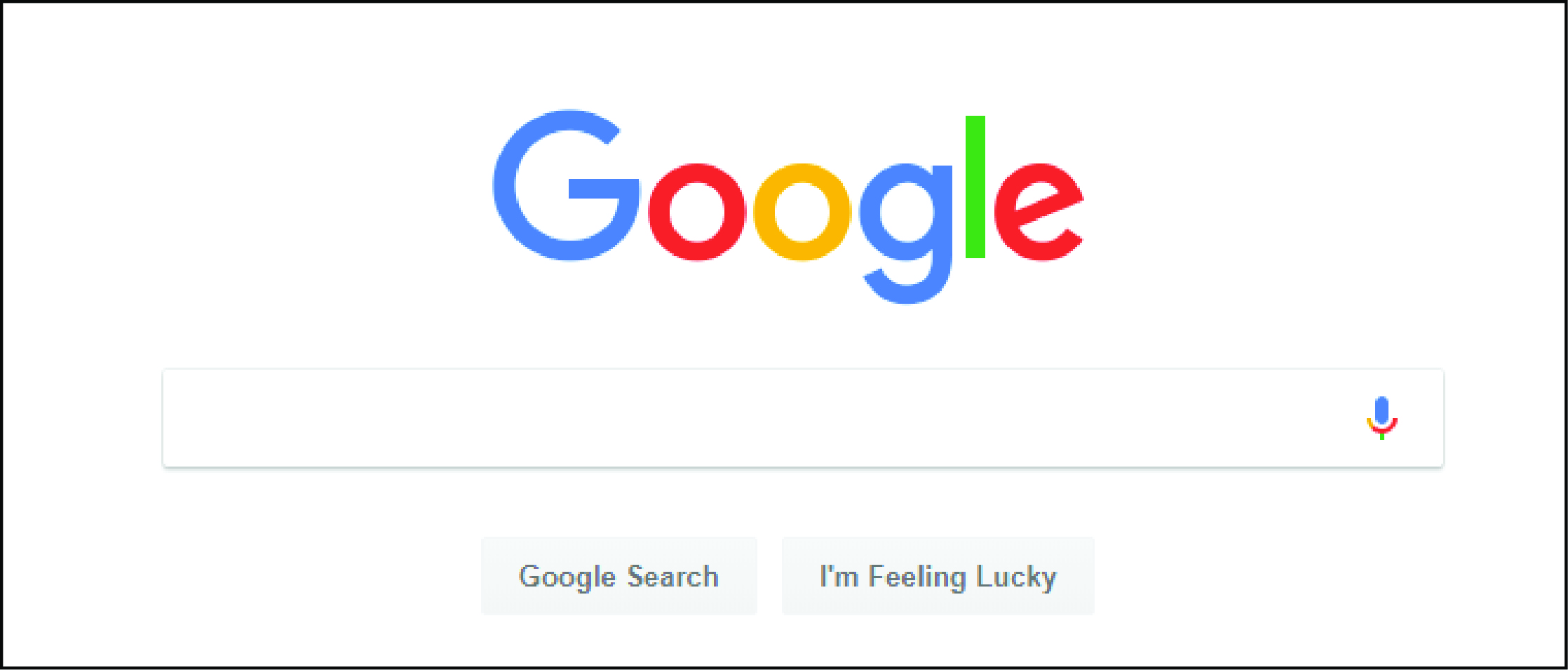 Google Homepage.