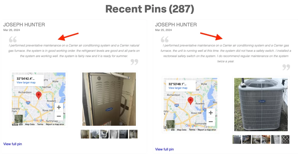 Pins for Content Marketing