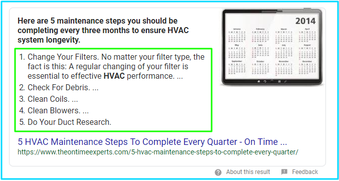 Schema for HVAC