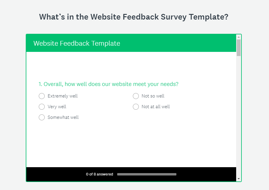 Survey Monkey Survey Example